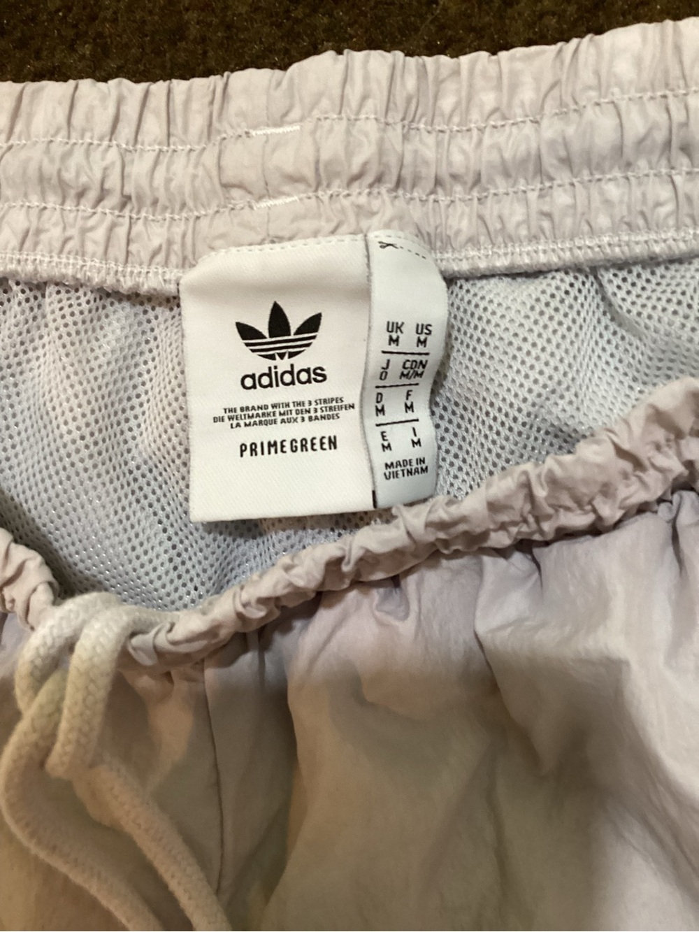 adidas White Joggers with Red & Blue Stripe Accents - Picture 6 of 6